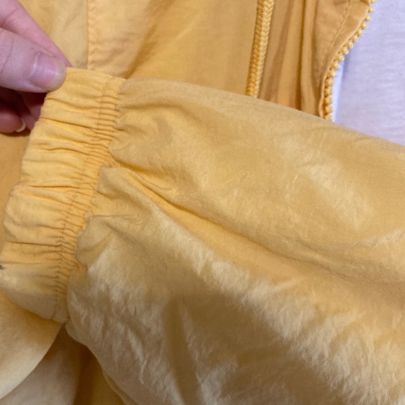 Catalina Vintage Track Windbreaker Jacket Yellow Gold Size Medium Lined - Picture 7 of 9